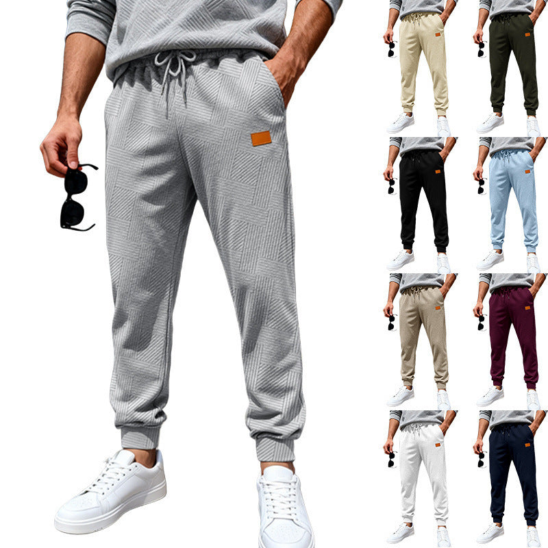 Herren Stepp-Jogginghose mit geometrischem Strukturmuster Shop Nory
