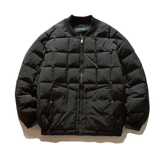 Herren Boxy-Stepp-Bomberjacke mit kubischer Wattierung und Rippenkragen Shop Nory
