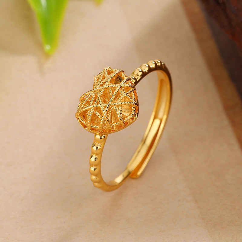 Damen Ring mit kunstvollem Blattdesign Shop Nory