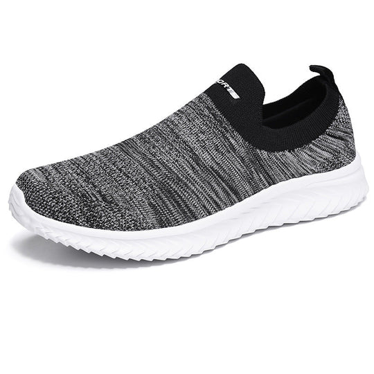 Damen Atmungsaktive Slip-On Sneakers mit elastischem Strick-Obermaterial