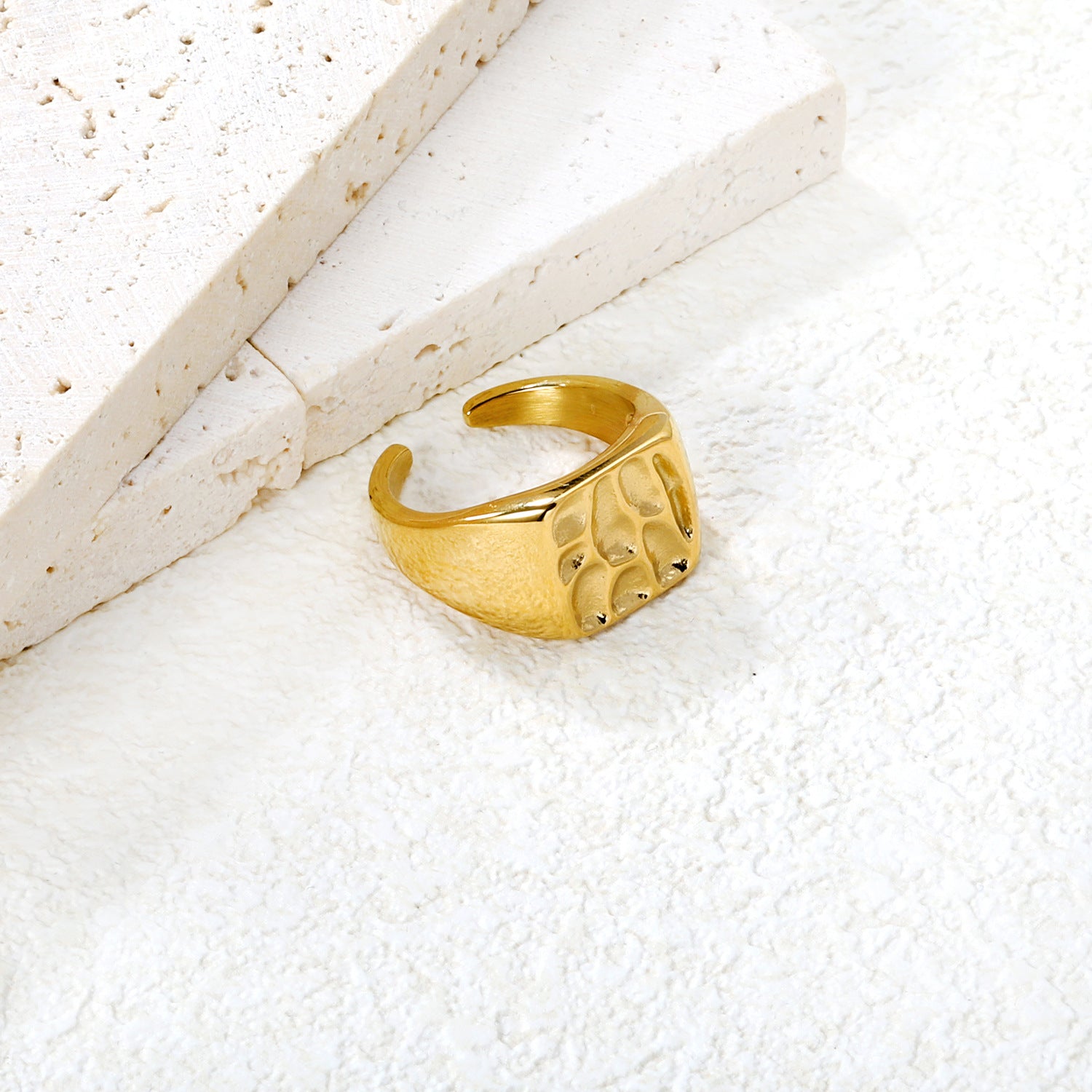 Damen Verstellbarer Ring mit elegantem Strukturdesign Shop Nory