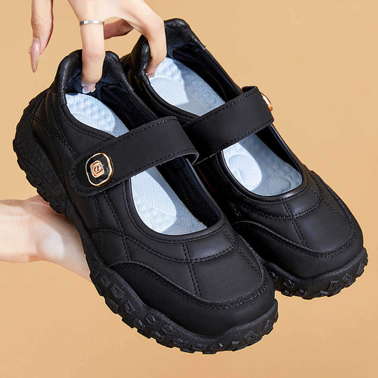Damen nan sportive Mary-Jane Freizeitschuh mit verstellbarem Klettverschluss, gepolstertem Knöchelkragen und profiliertem Outdoor-Laufsohlen-System Shop Nory