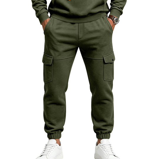 Herren Cargo-Jogginghose mit aufgesetzten Klappentaschen und elastischem Bündchen Shop Nory