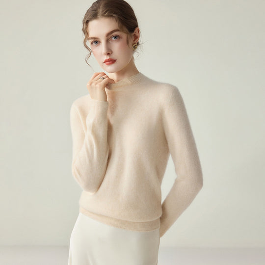 Damen Schmaler Mockneck-Feinstrickpullover mit kaschmirähnlicher Haptik Shop Nory