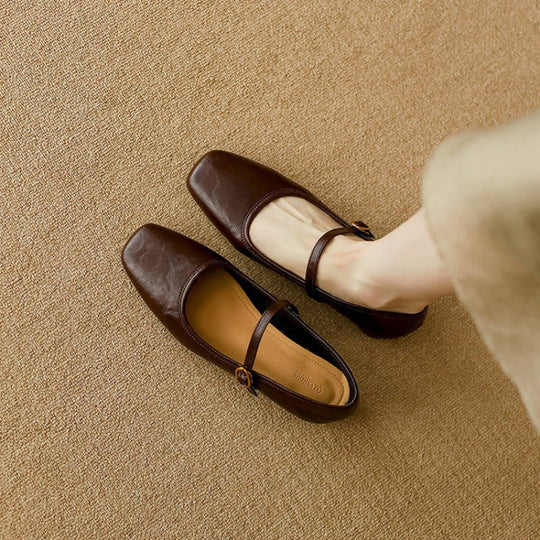 Damen Ballerinas mit modischem Riemchen