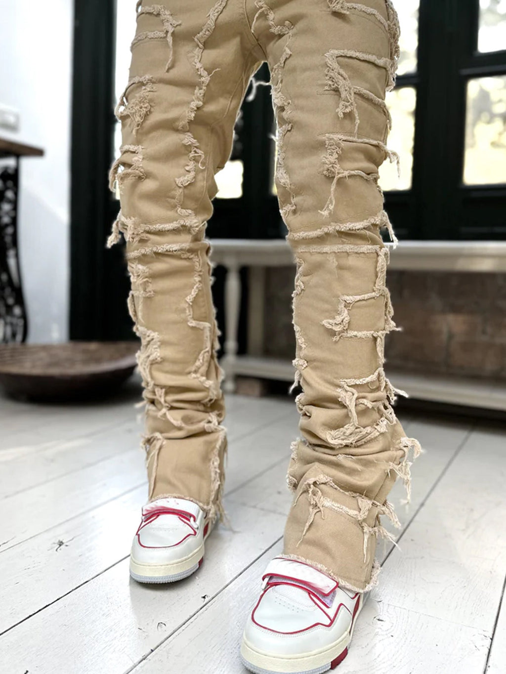 Herren Schnittige Jeanshose mit Rissoptik