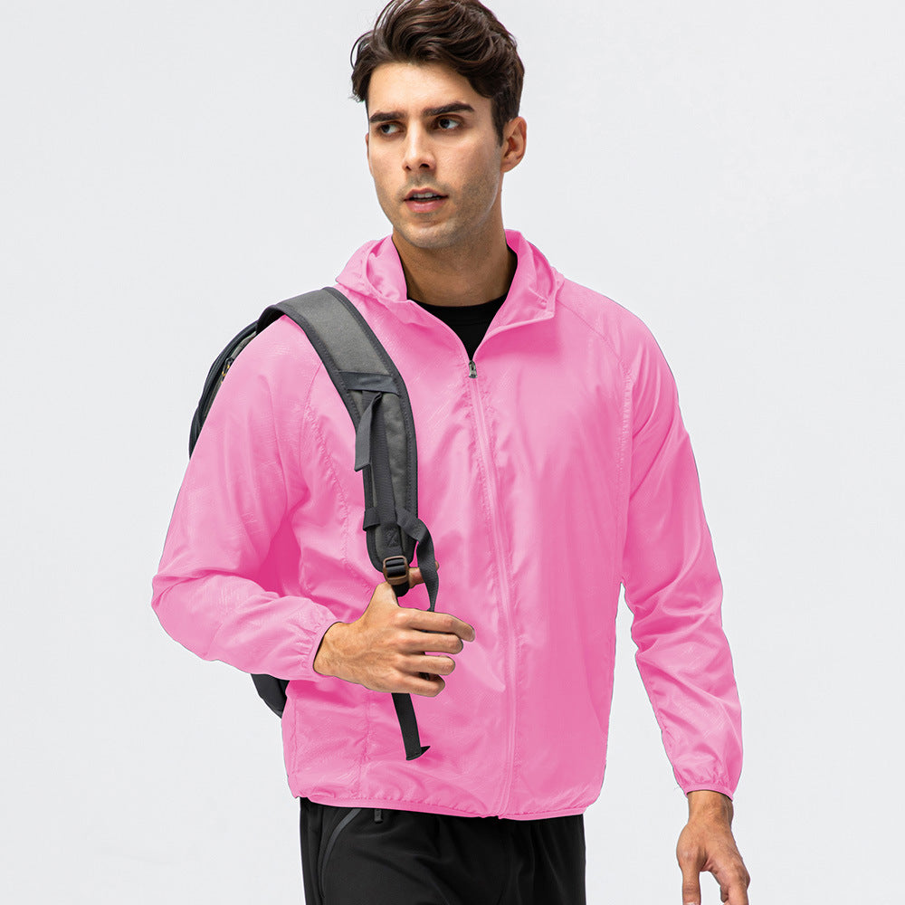 Herren leichte Laufjacke mit atmungsaktiven Eigenschaften und reflektierendem Design