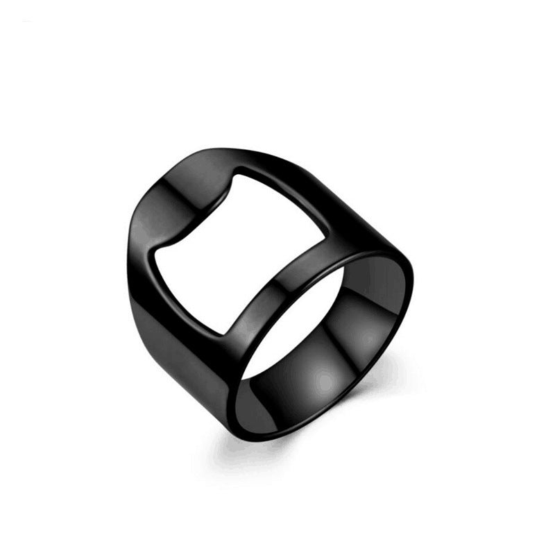 Herren Schmuckring mit modernem Ketten- und Blockdesign Shop Nory