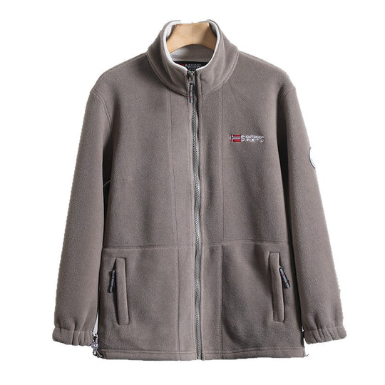 Herren Mikrofleece-Quiltjacke mit Stehkragen, elastischen Bündchen und verdeckten Eingrifftaschen Shop Nory