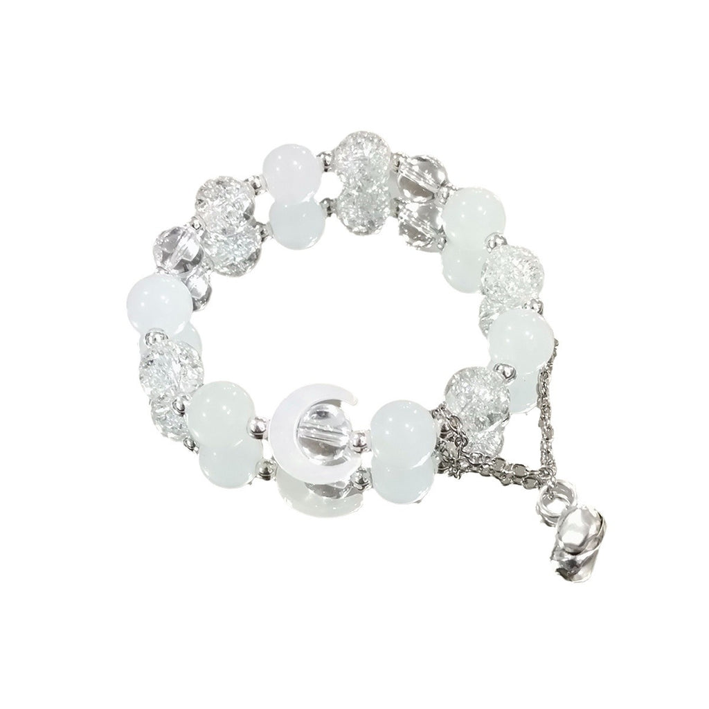 Damen Armband aus glitzernden Kristallen und feinen Edelsteinen Shop Nory