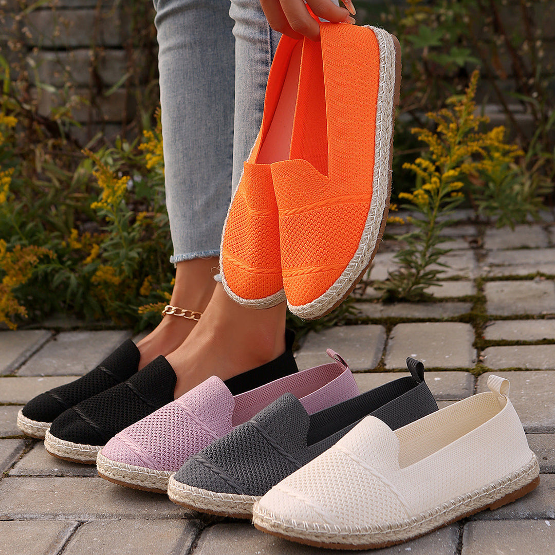 Damen Espadrilles mit atmungsaktivem Netzdesign und flexibler Sohle