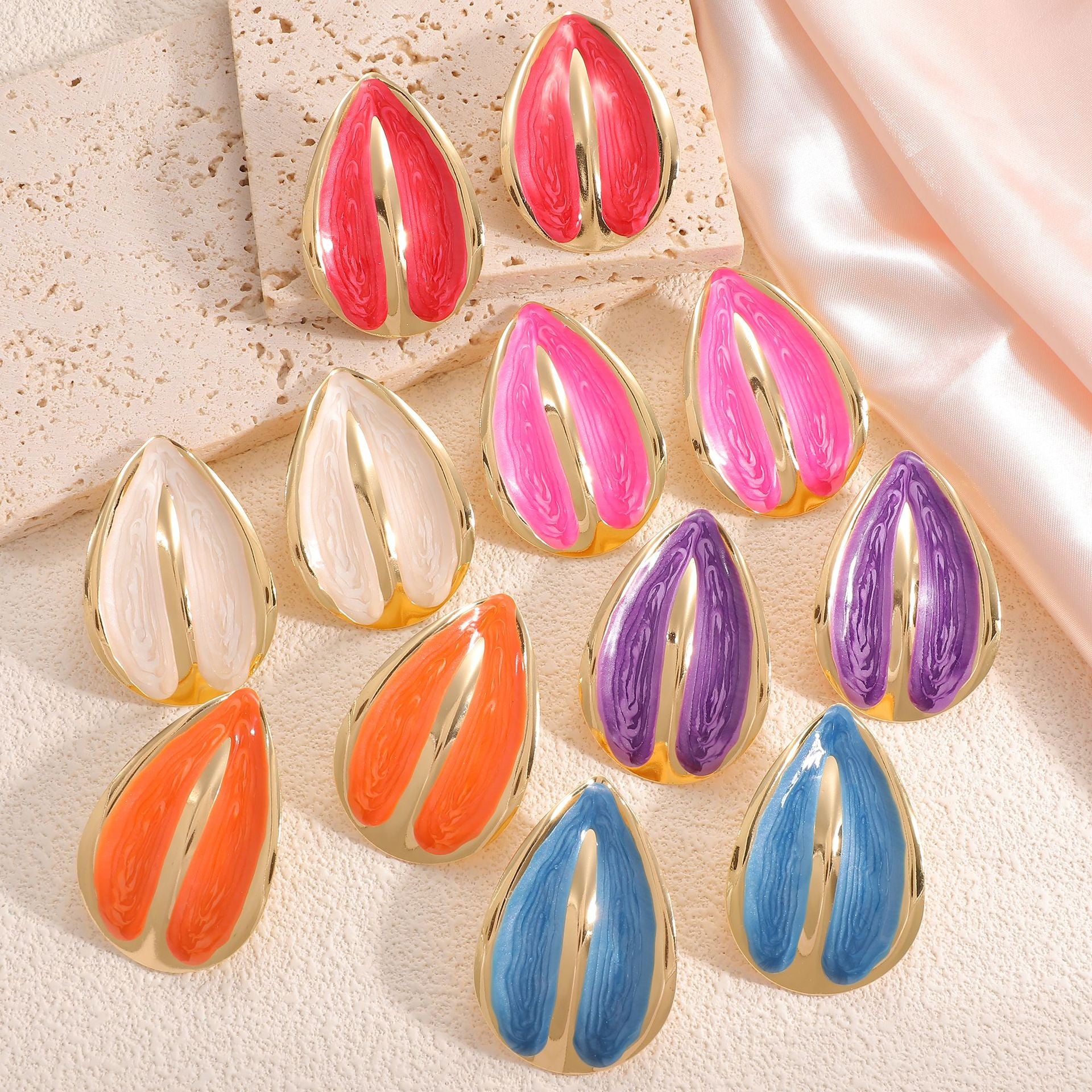 Damen Ohrhänger mit elegantem Muscheldesign Shop Nory