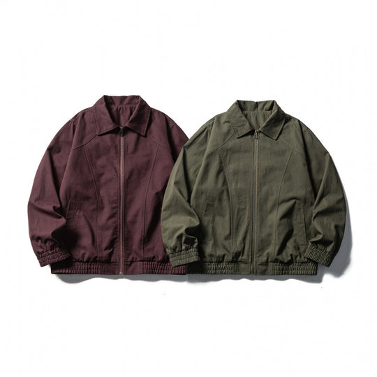 Herren Boxy-Canvas-Blouson mit durchgehendem Reißverschluss und elastischen Bündchen Shop Nory
