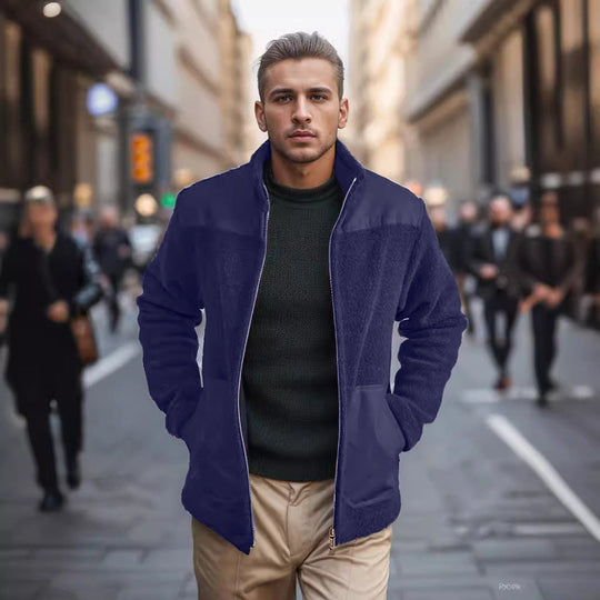 Herren Fleecejacke mit hochwertigem Innenfutter und praktischen Reißverschlusstaschen