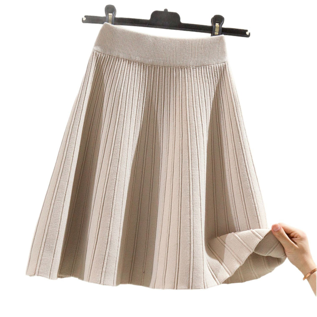 Damen Plissierter Midi-Rock mit komfortablem Gummibund Shop Nory