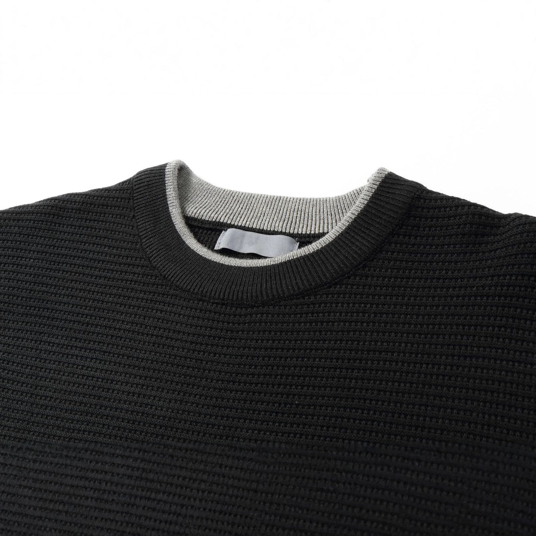 Damen Strukturiertes Rundhals-Sweatshirt mit seitlichem Keilschlitz Shop Nory