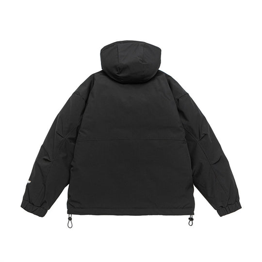 Unisex Technische wattierte Parka Jacke mit Kapuze und Reißverschluss-Brusttaschen Shop Nory