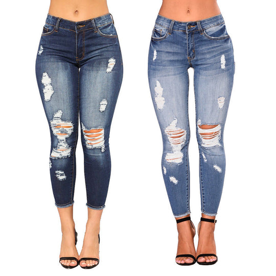 Damen Skinny Jeans mit angesagtem Destroyed-Look