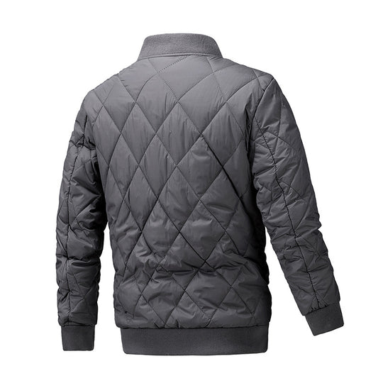Herren gesteppte, leichte wattierte Bomberjacke mit Rautensteppung Shop Nory