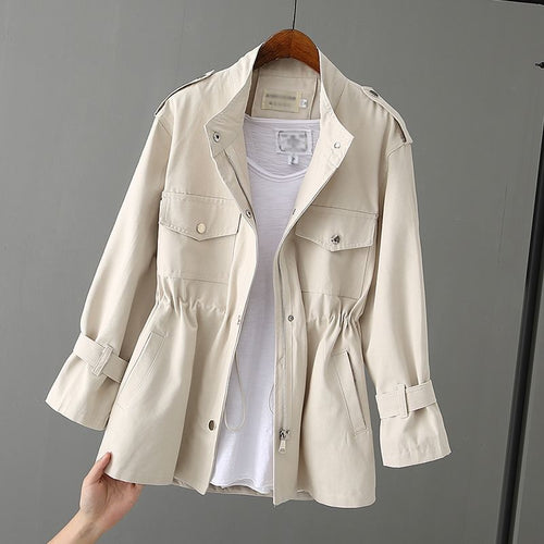 Damen Modische Utility-Jacke Shop Nory