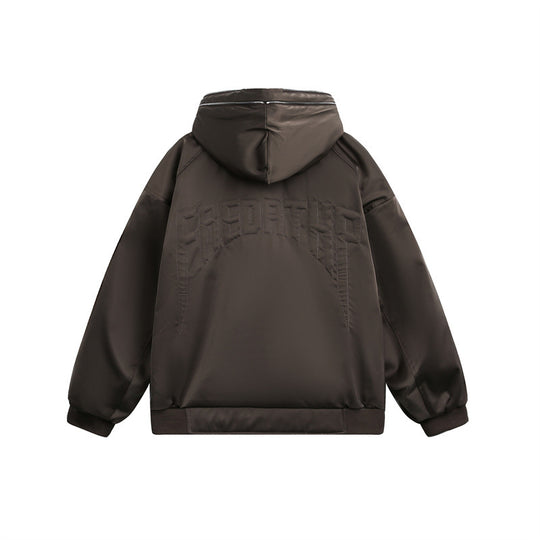 Herren Wattierte Kapuzen-Bomberjacke mit Thermofutter Shop Nory