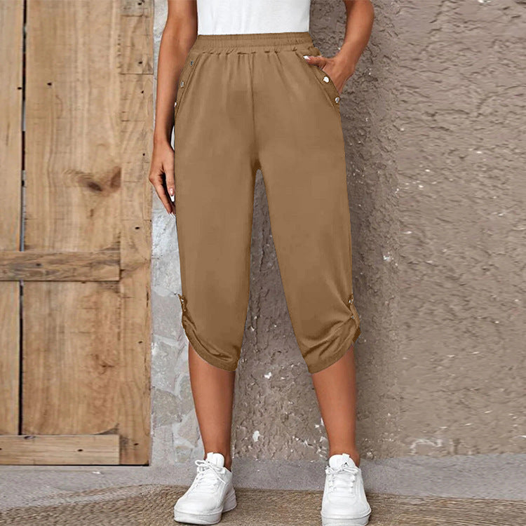 Damen Sportliche Jersey-Hosen