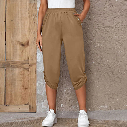 Damen Sportliche Jersey-Hosen