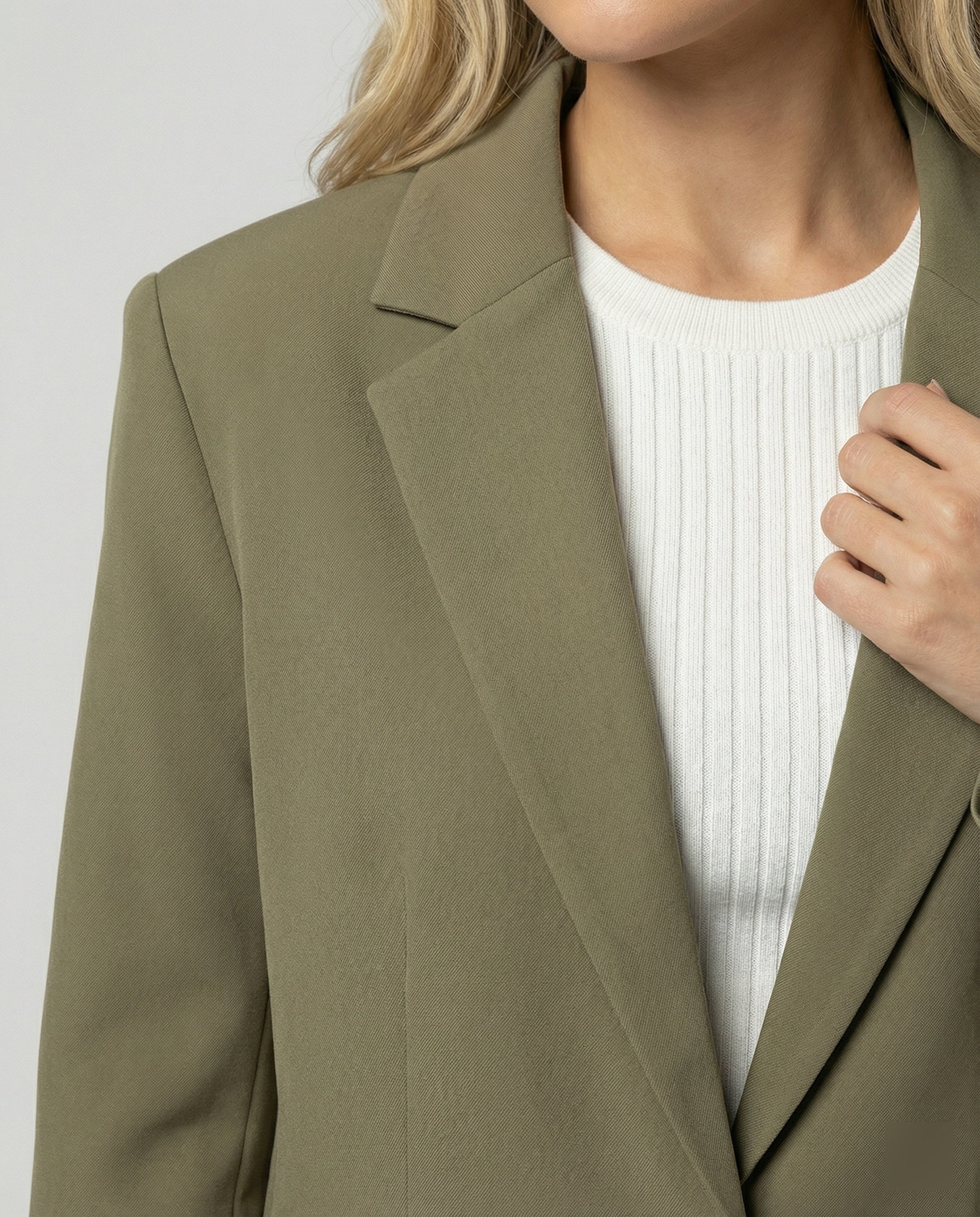 Damen elegantes Anzug-Set mit weitem Hosenbein und modernem Blazer
