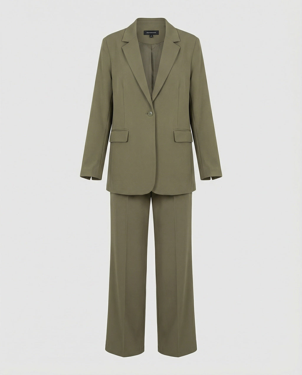 Damen elegantes Anzug-Set mit weitem Hosenbein und modernem Blazer