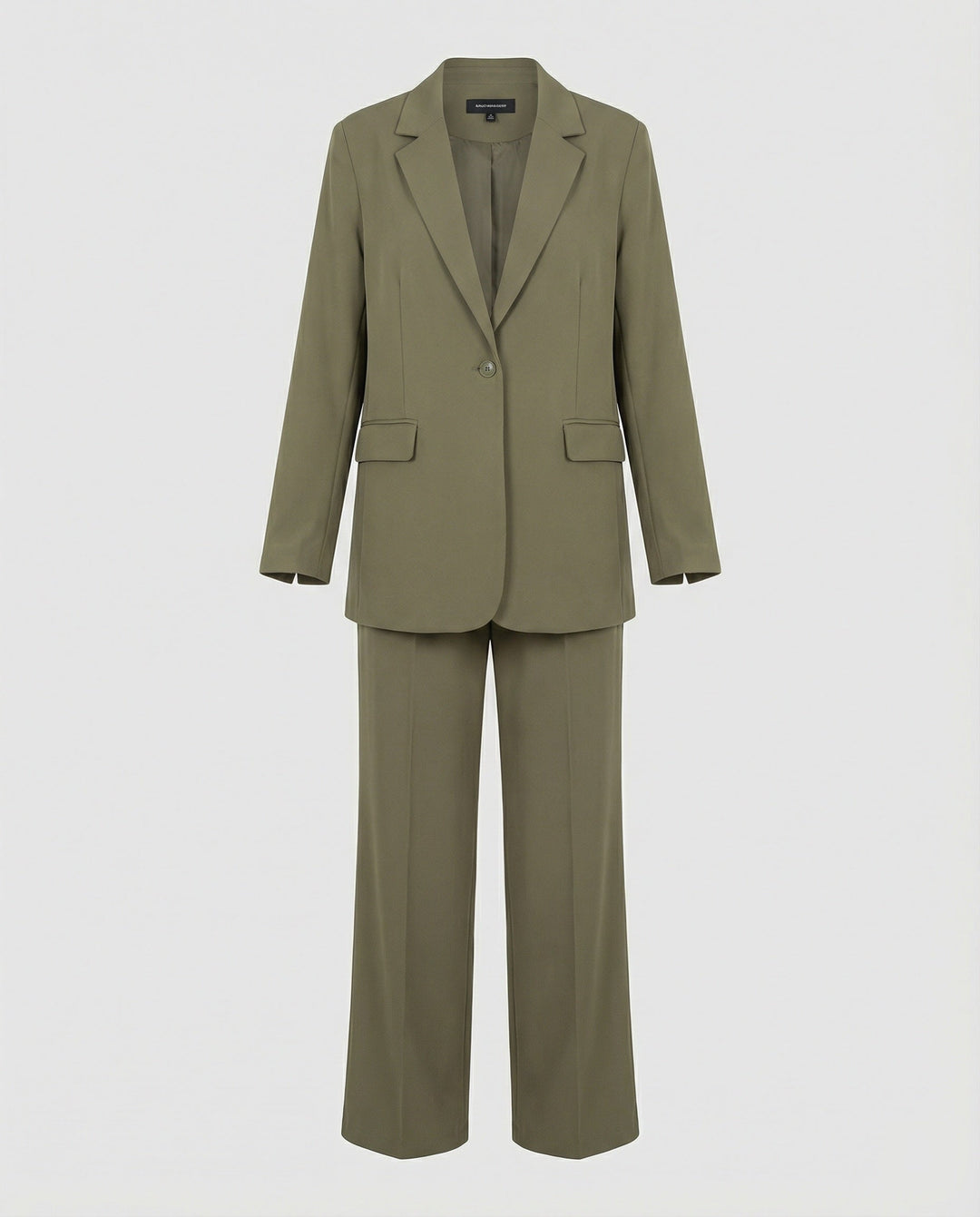 Damen elegantes Anzug-Set mit weitem Hosenbein und modernem Blazer