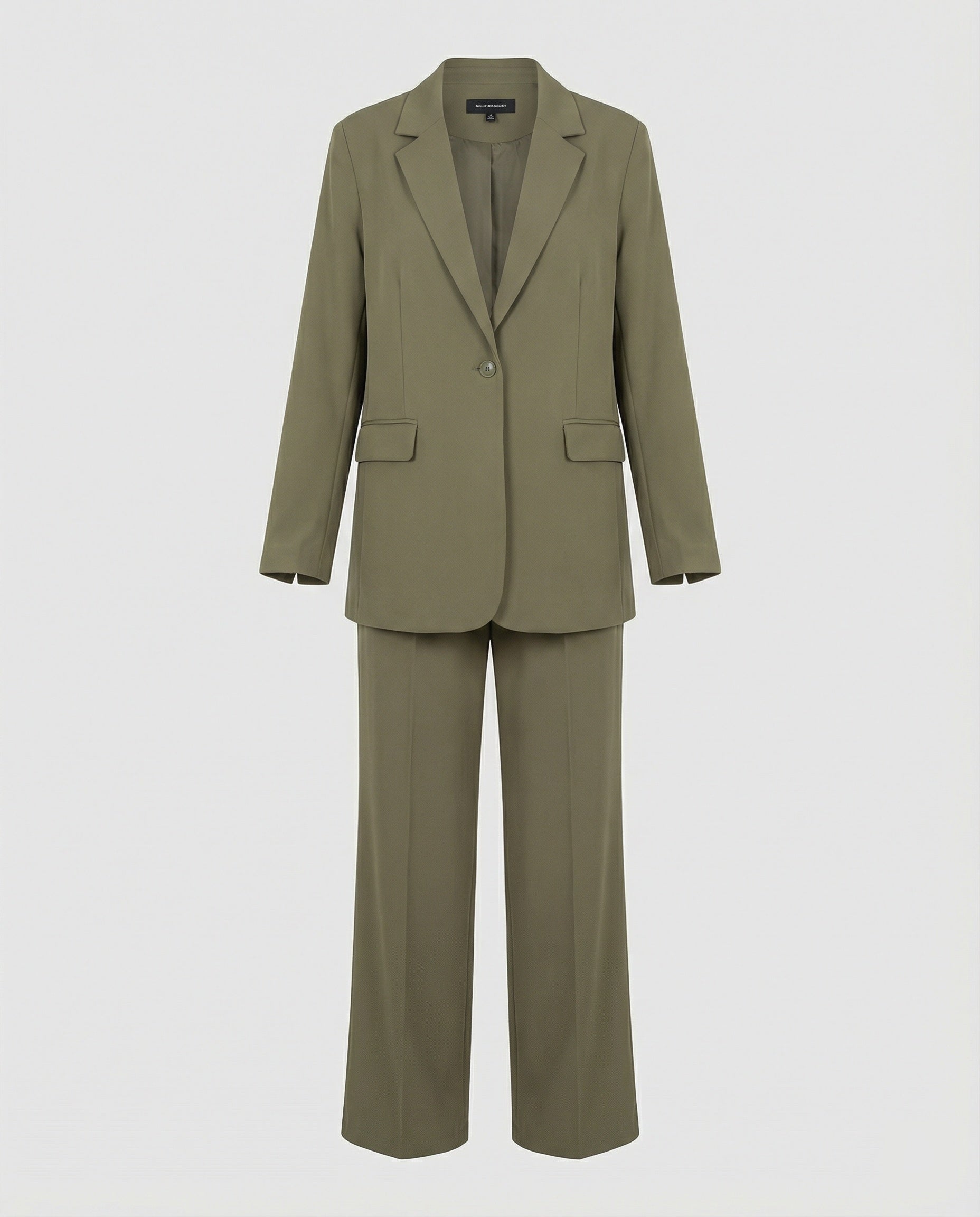 Damen elegantes Anzug-Set mit weitem Hosenbein und modernem Blazer