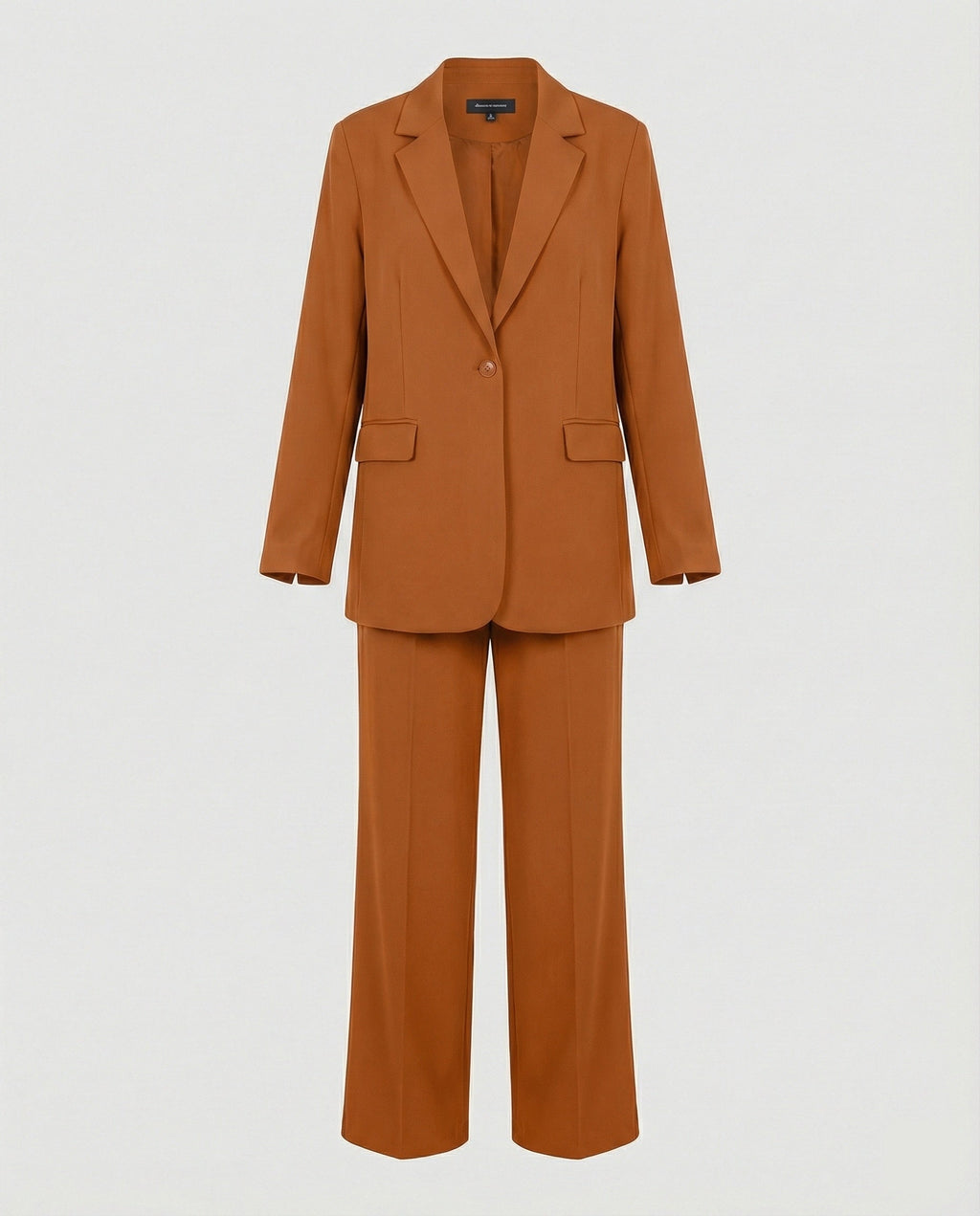 Damen elegantes Anzug-Set mit weitem Hosenbein und modernem Blazer