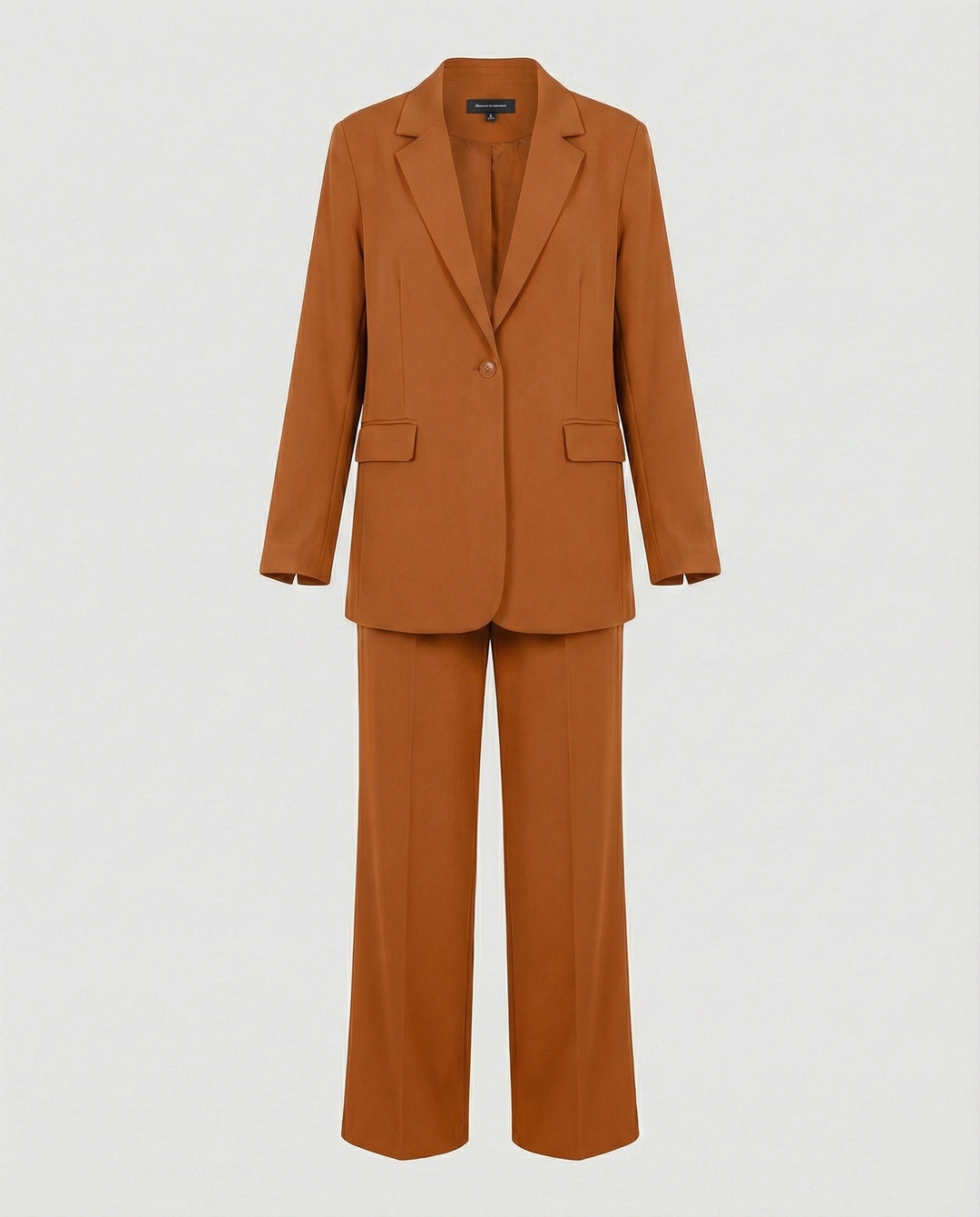 Damen elegantes Anzug-Set mit weitem Hosenbein und modernem Blazer