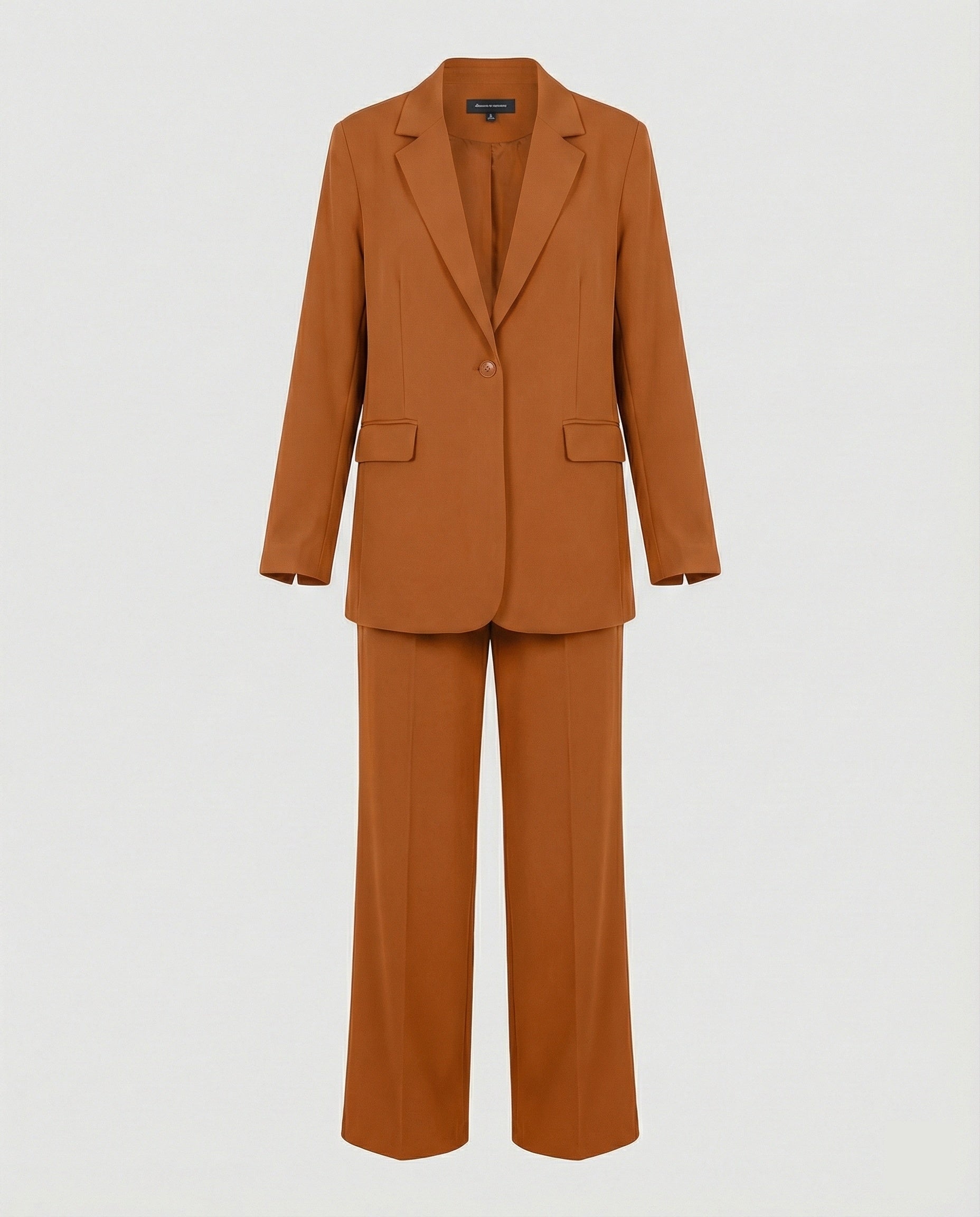 Damen elegantes Anzug-Set mit weitem Hosenbein und modernem Blazer