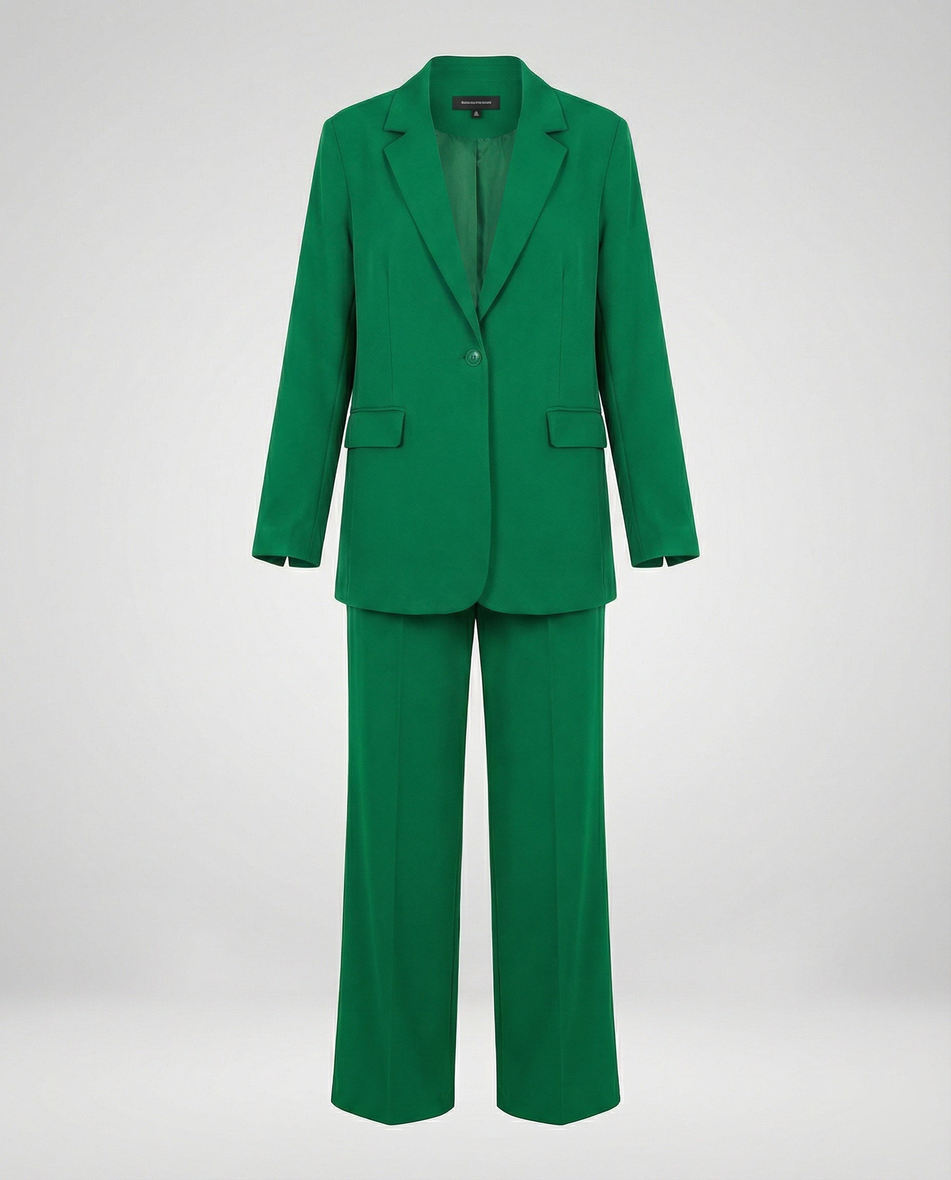 Damen elegantes Anzug-Set mit weitem Hosenbein und modernem Blazer