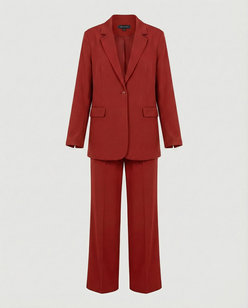 Damen elegantes Anzug-Set mit weitem Hosenbein und modernem Blazer