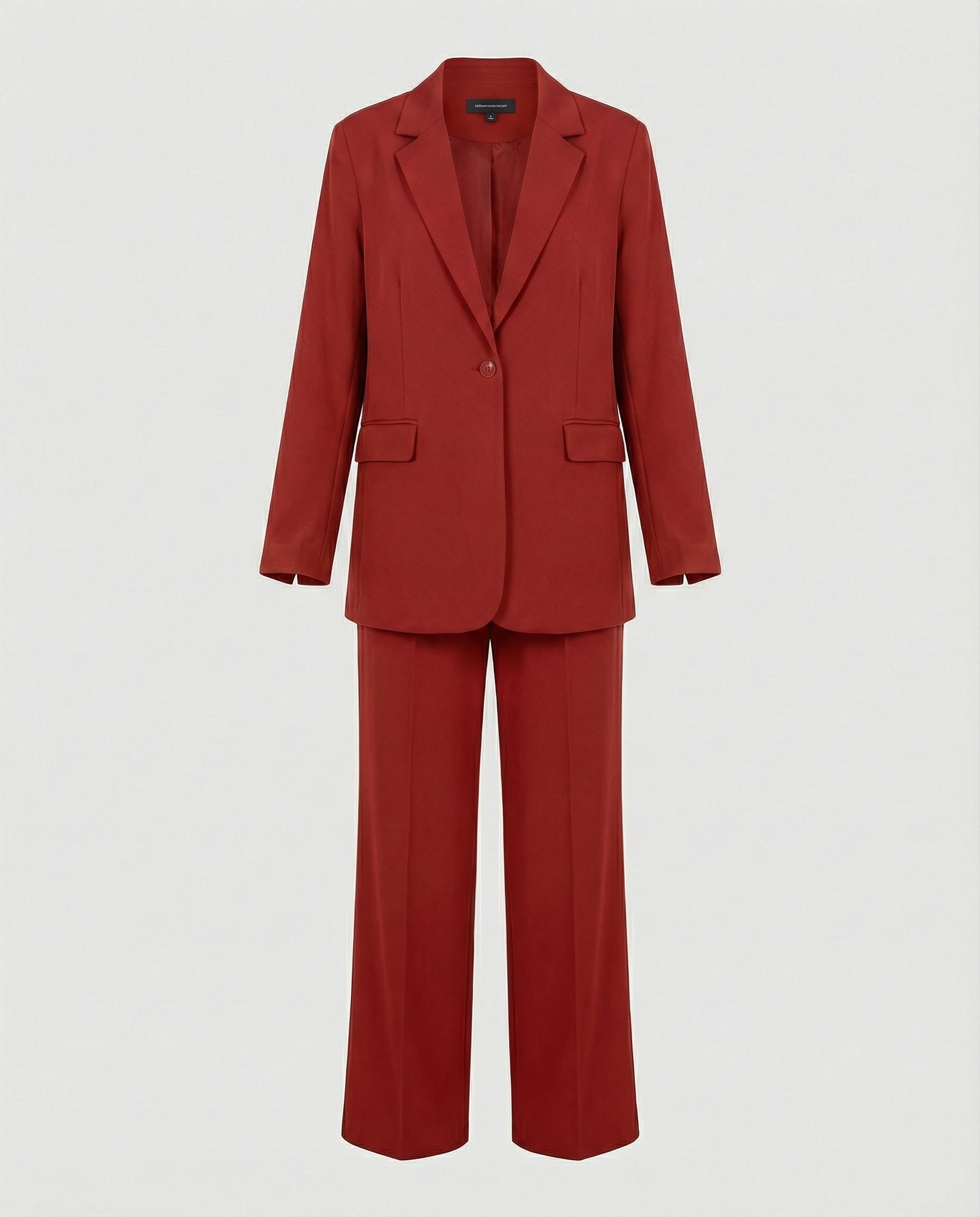 Damen elegantes Anzug-Set mit weitem Hosenbein und modernem Blazer