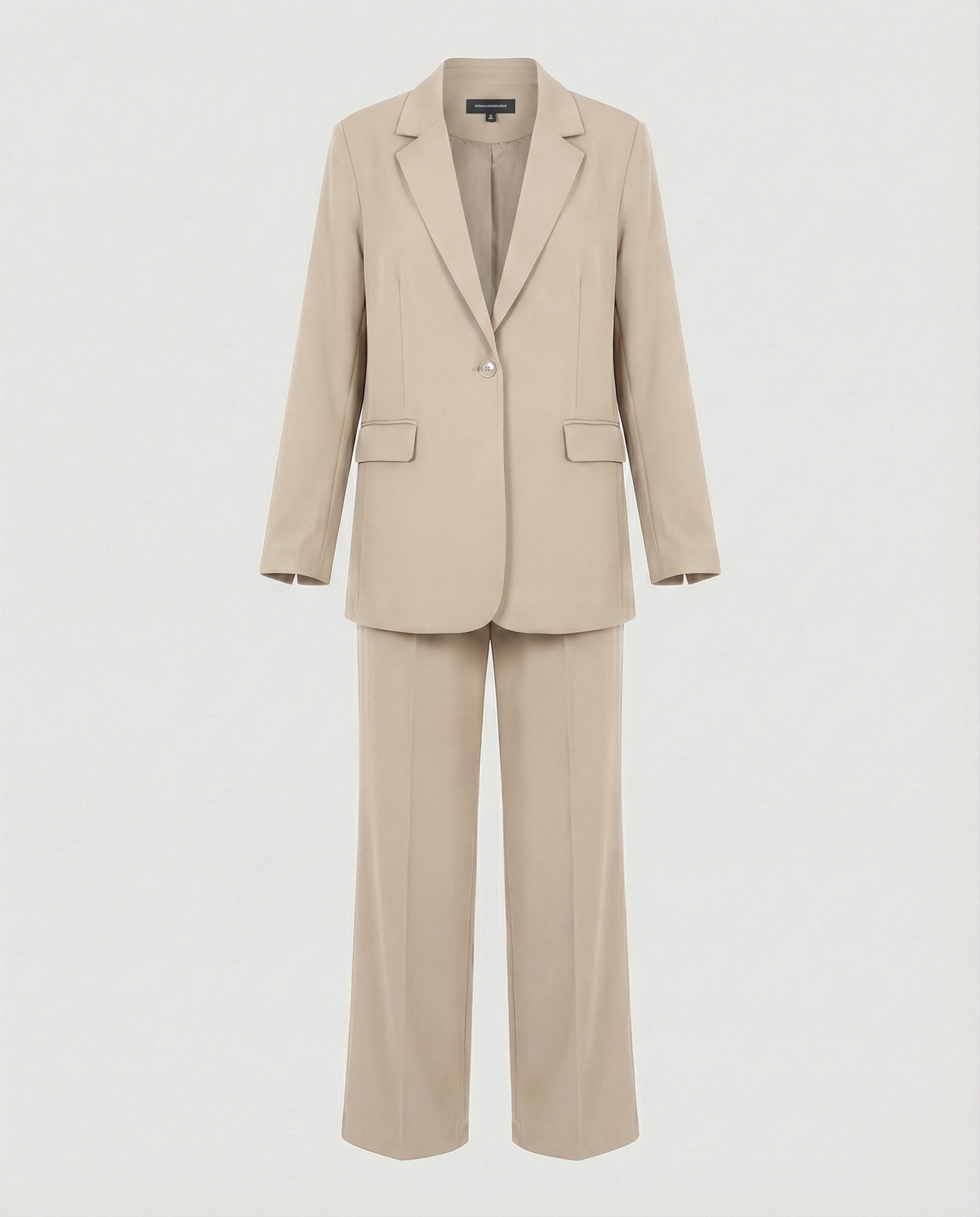 Damen elegantes Anzug-Set mit weitem Hosenbein und modernem Blazer