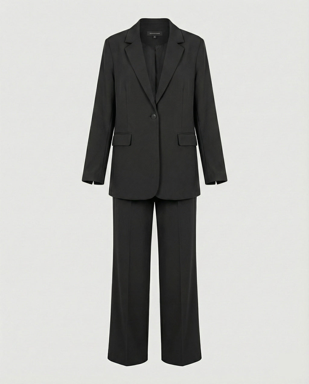 Damen elegantes Anzug-Set mit weitem Hosenbein und modernem Blazer
