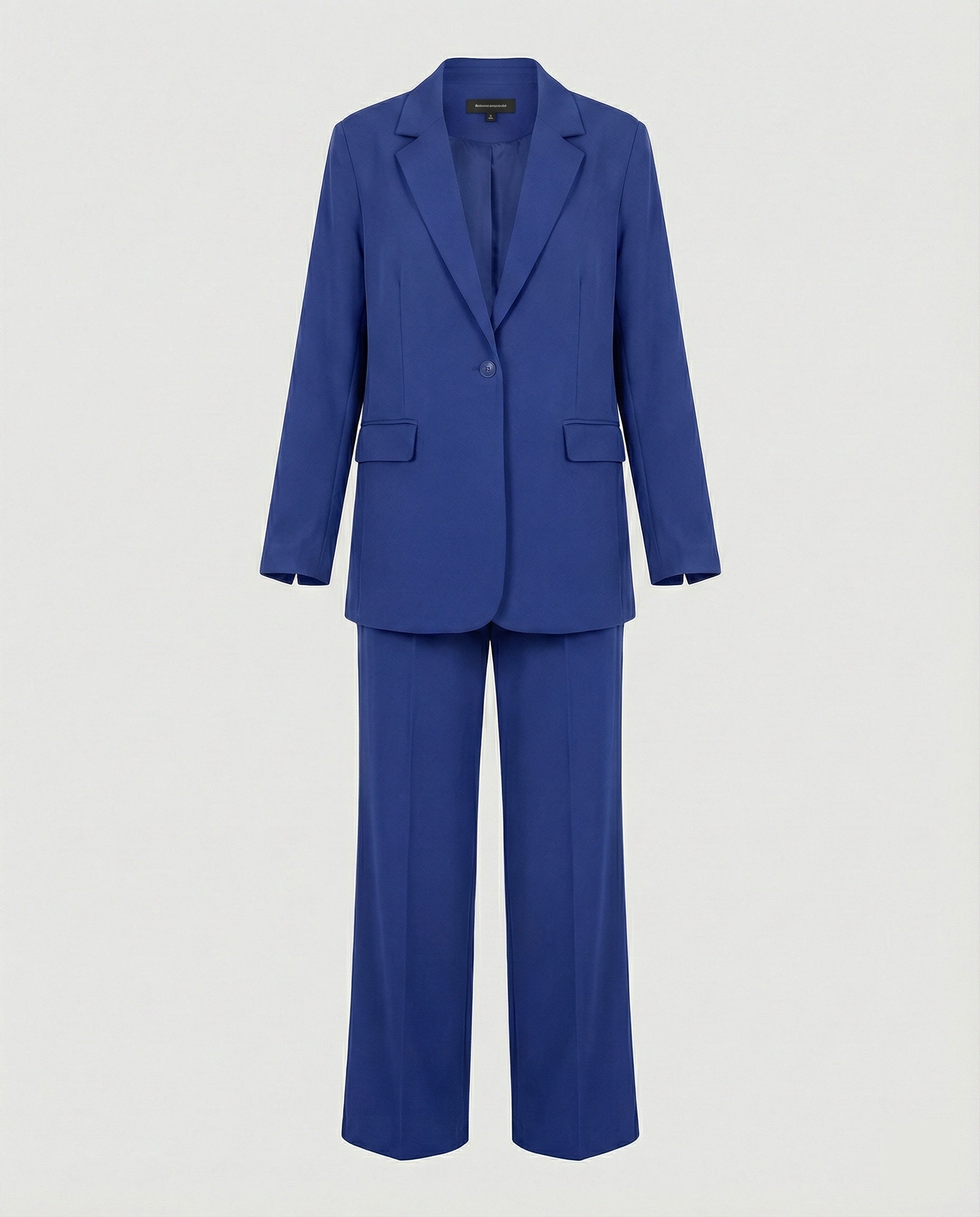 Damen elegantes Anzug-Set mit weitem Hosenbein und modernem Blazer