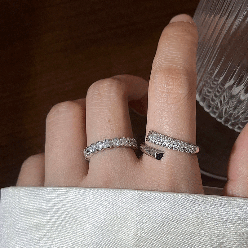 Damen Verführerischer Zirkonia Ring mit strahlendem Brillantschliff Shop Nory