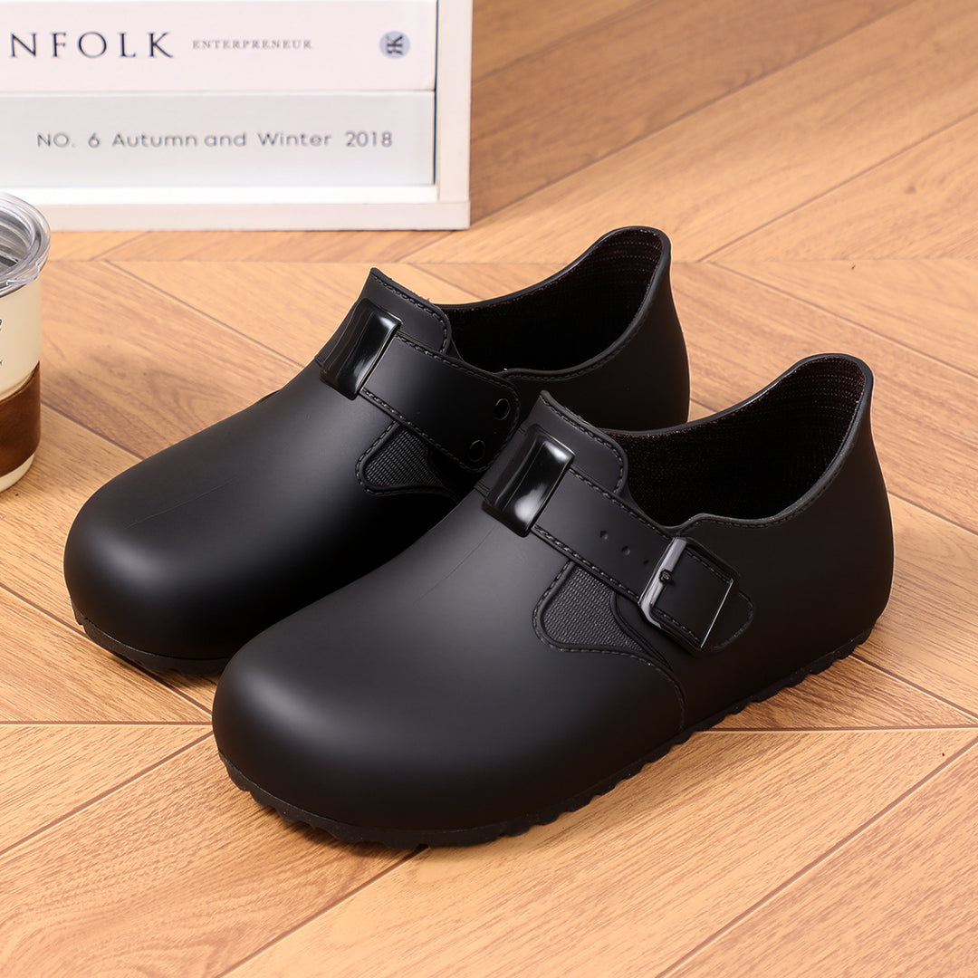 Damen Minimalistische Regen-AnklShop Noryoots mit verstellbarer Schnallenlasche Shop Nory
