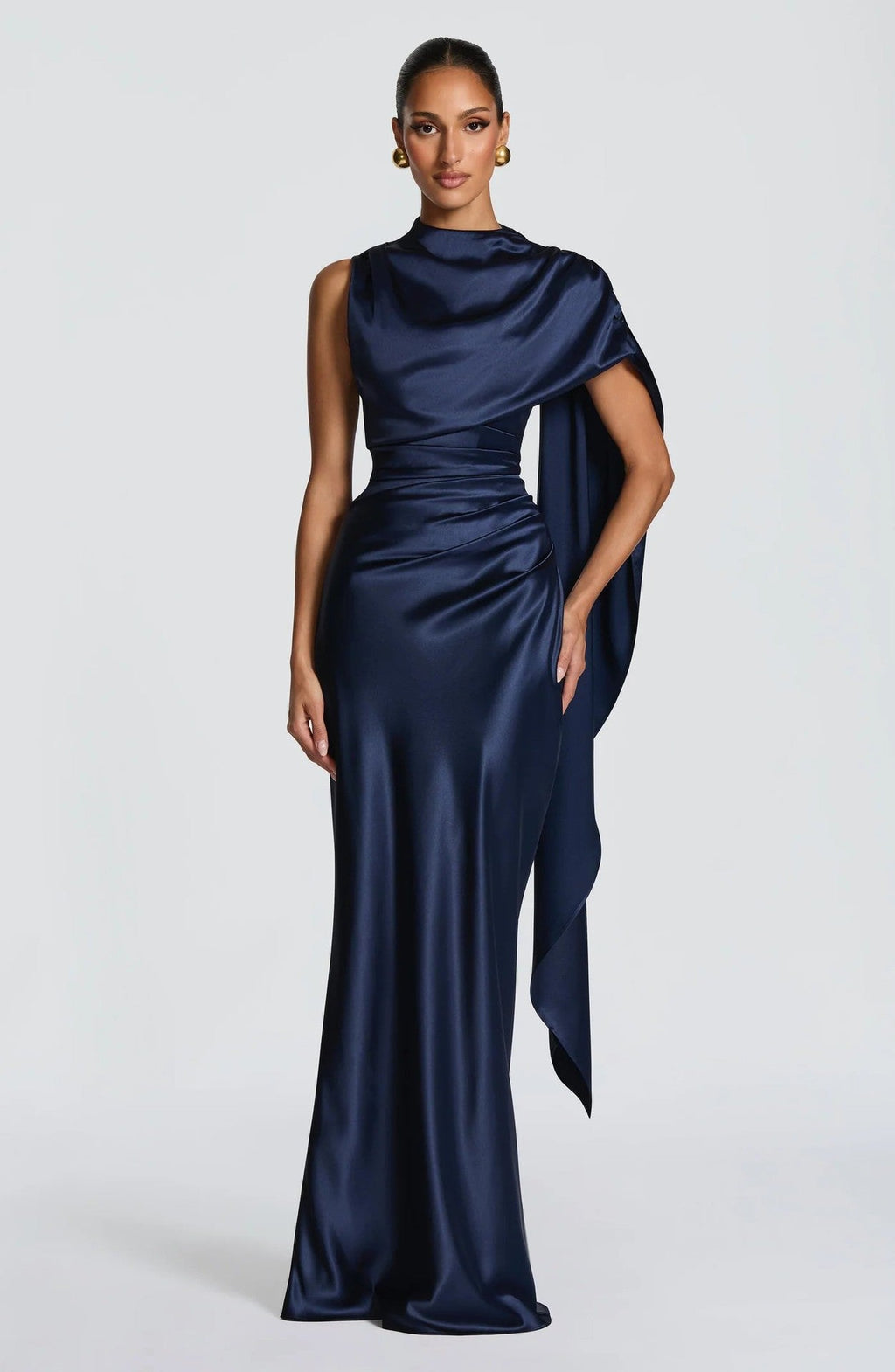 Damen Langarm Abendkleid