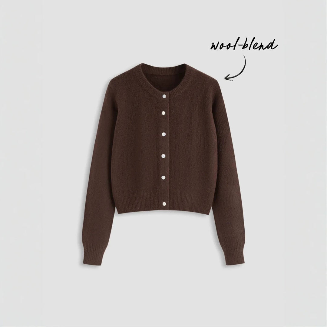Damen Eleganter Kurzpullover mit Hemdkragen Shop Nory