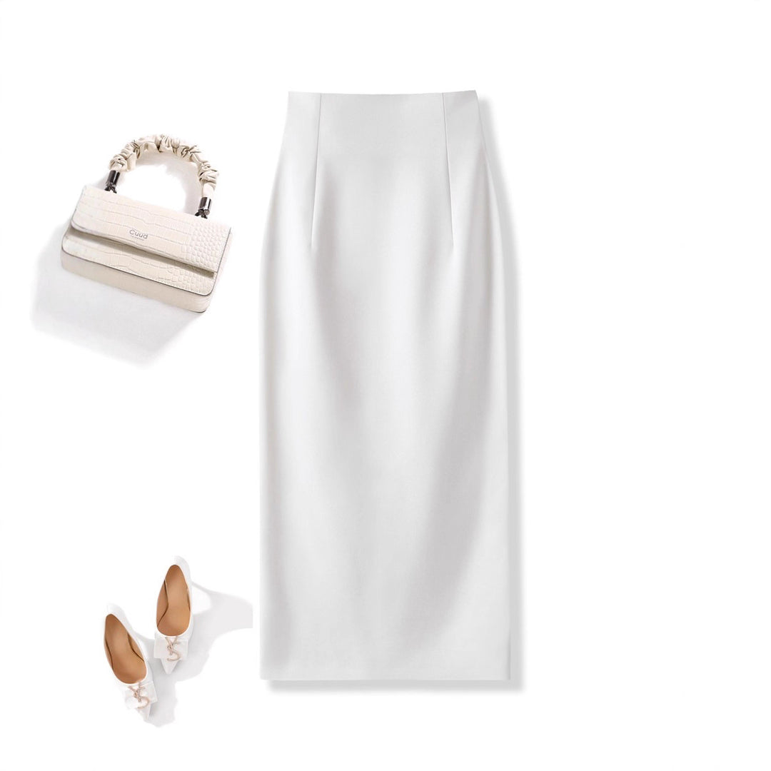 Damen Eleganter Midirock mit Raffungen Shop Nory