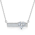 Damen Halskette mit herzförmigem Anhänger und funkelnden Zirkonia Shop Nory