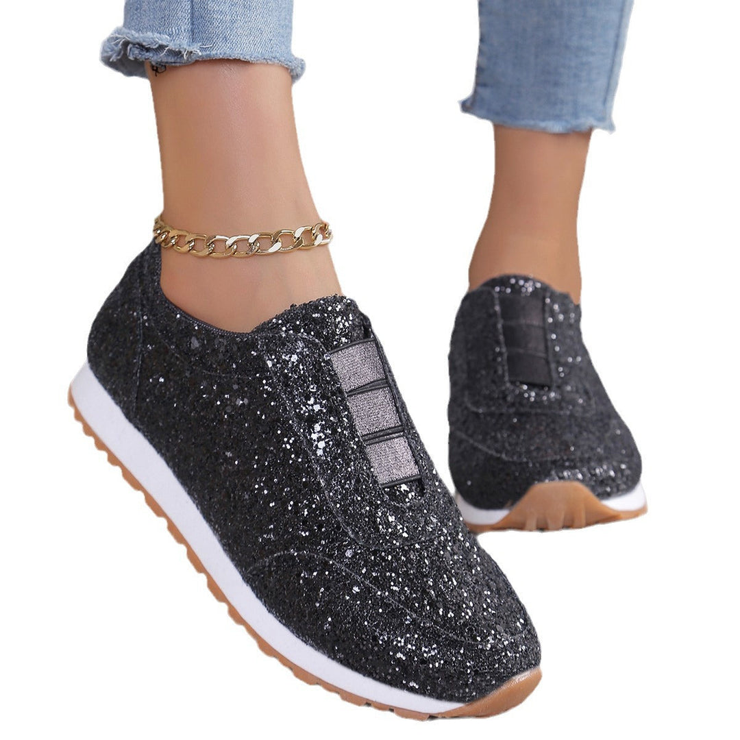 Damen Glitzernde Slip-On Sneakers