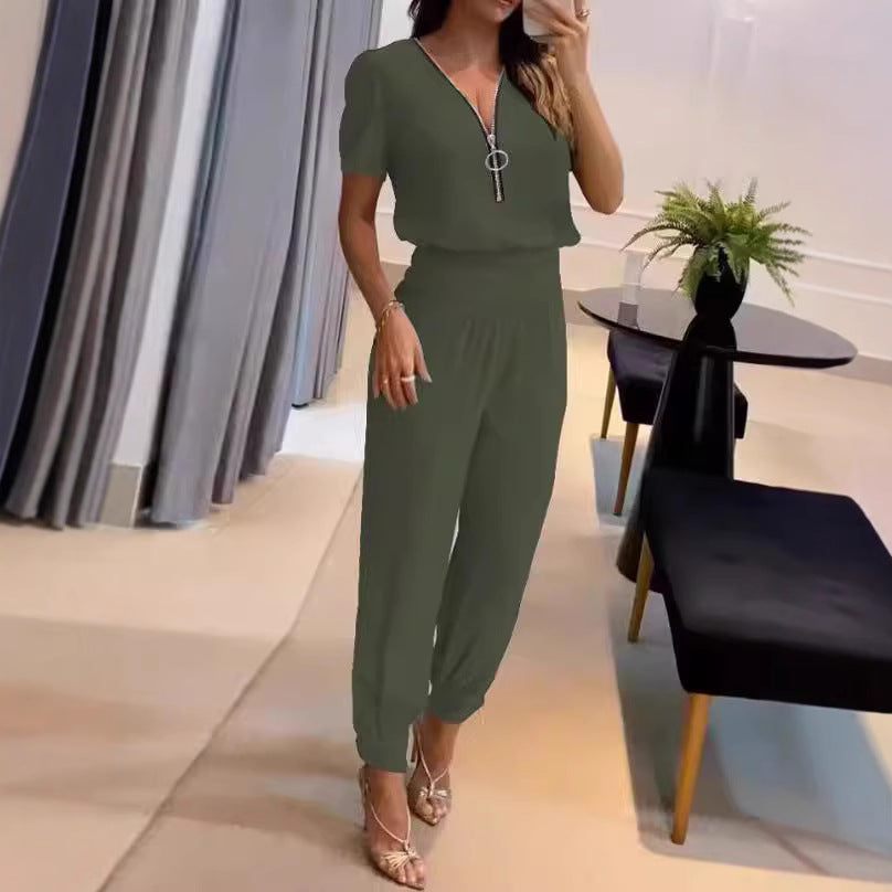 Damen Lässiger  mit elegantem V-Ausschnitt und perfektem Sitz Shopnory