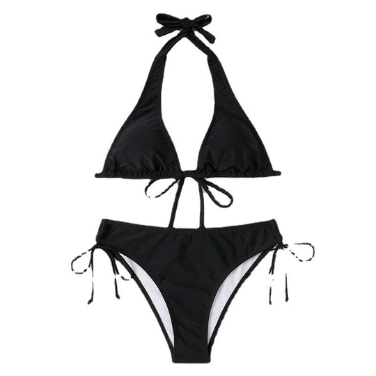 Damen Triangel-Bikini mit verstellbaren Trägern und seitlichem BindShopnoryand
