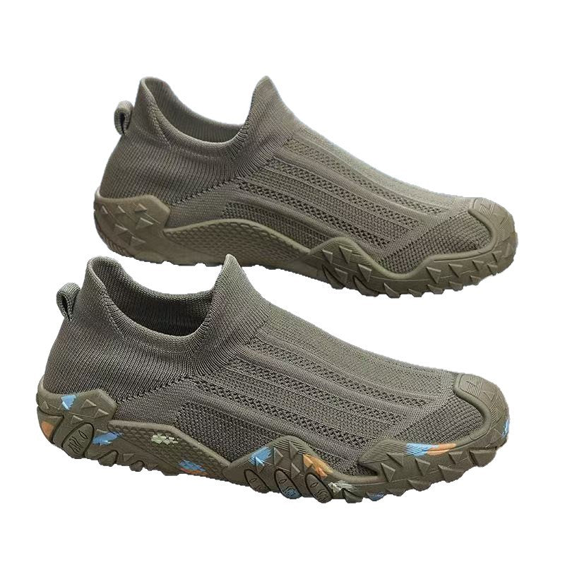 Herren Elastischer Strick-Fußschuh mit rutschfester, gemusterter Profilsohle Shop Nory